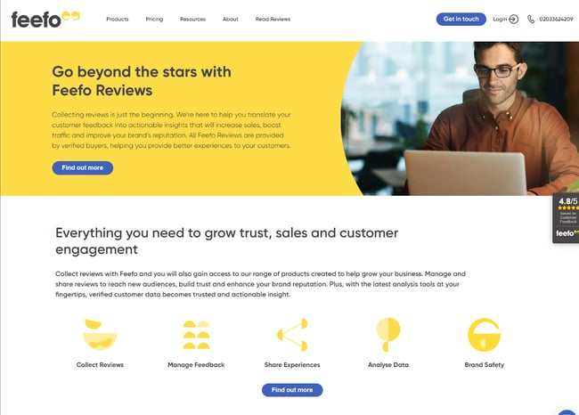Customer feedback tools, Feefo