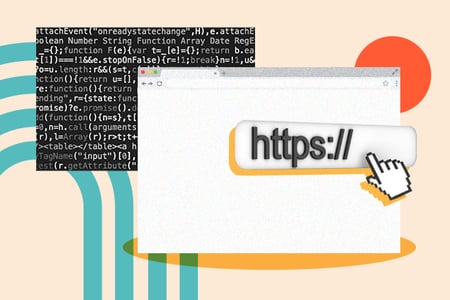 visual depiction of an ssl error in a browser window